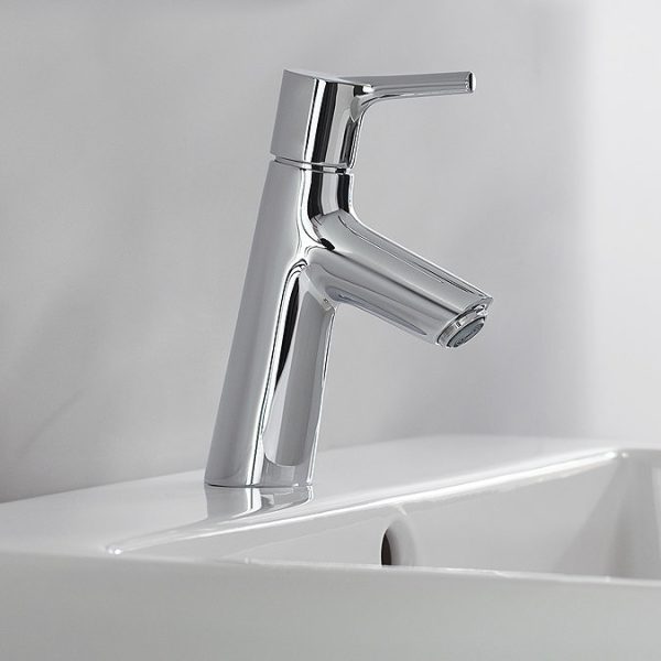 hansgrohe Talis S Single Lever Basin Mixer 80 with Push open Waste - Image 4