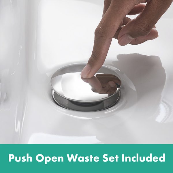 hansgrohe Talis S Single Lever Basin Mixer 80 with Push open Waste - Image 5