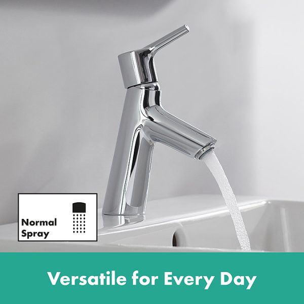 hansgrohe Talis S Single Lever Basin Mixer 80 with Push open Waste - Image 7