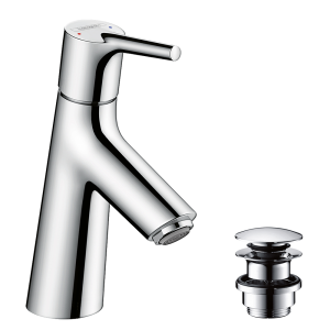 hansgrohe Talis S Single Lever Basin Mixer 80 with Push open Waste