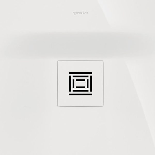 Duravit Sustano 900 x 800mm Rectangular Shower Tray   White Gloss - Image 3