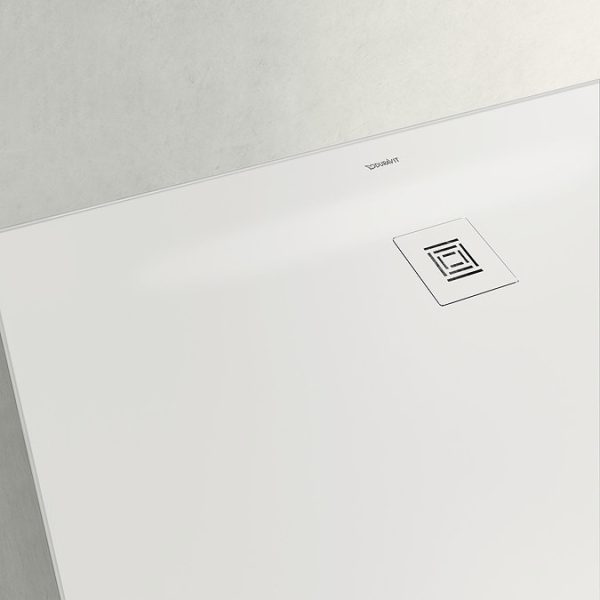 Duravit Sustano 900 x 800mm Rectangular Shower Tray   Matt White - Image 4