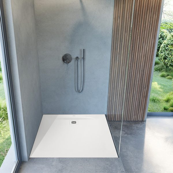 Duravit Sustano 900 x 900mm Square Shower Tray   White Gloss - Image 2