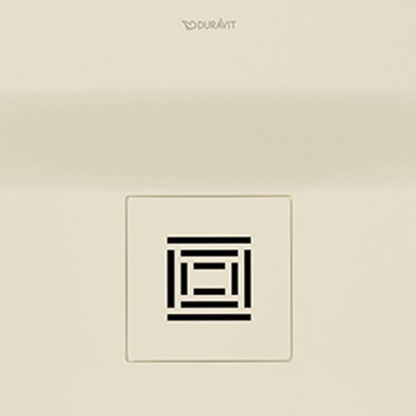 Duravit Sustano 1000 x 1000mm Square Shower Tray   Matt Cream - Image 3