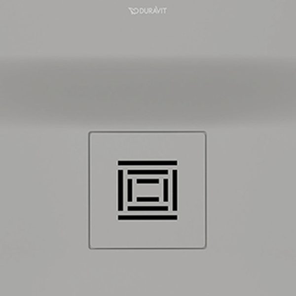 Duravit Sustano 1000 x 1000mm Square Shower Tray   Matt Light Grey - Image 3