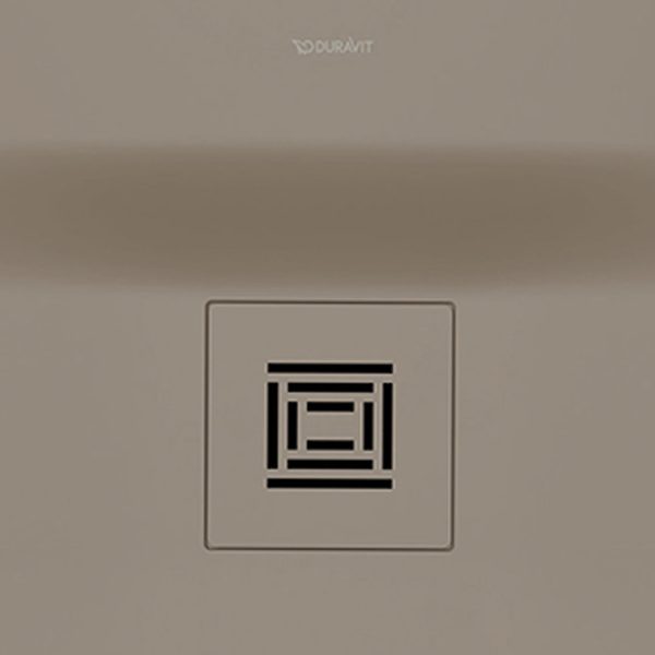 Duravit Sustano 1000 x 1000mm Square Shower Tray   Matt Greige - Image 3