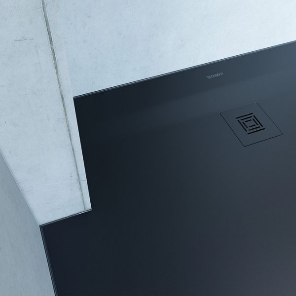 Duravit Sustano 1000 x 1000mm Square Shower Tray   Matt Dark Grey - Image 4