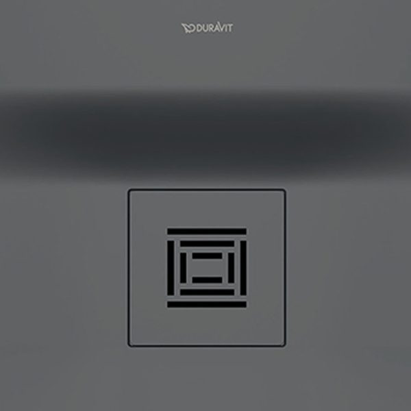 Duravit Sustano 1000 x 1000mm Square Shower Tray   Matt Dark Grey - Image 3
