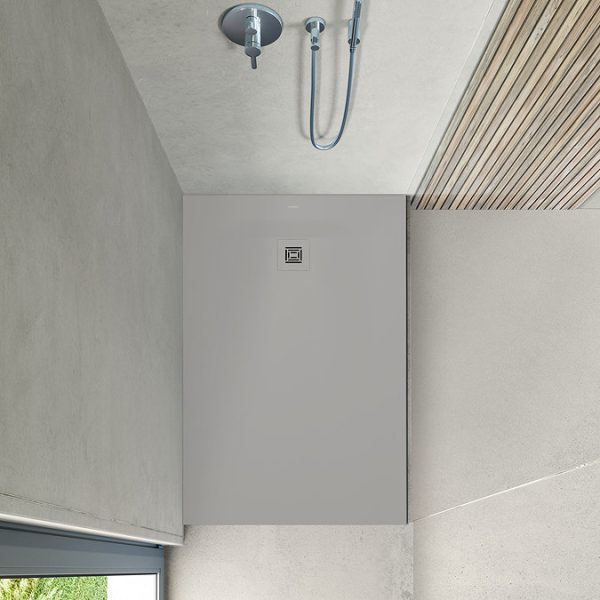 Duravit Sustano 1200 x 800mm Rectangular Shower Tray   Matt Light Grey - Image 4
