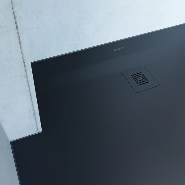 Duravit Sustano 1200 x 800mm Rectangular Shower Tray    Matt Dark Grey - Image 4