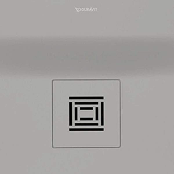 Duravit Sustano 1200 x 1200mm Square Shower Tray   Matt Light Grey - Image 3