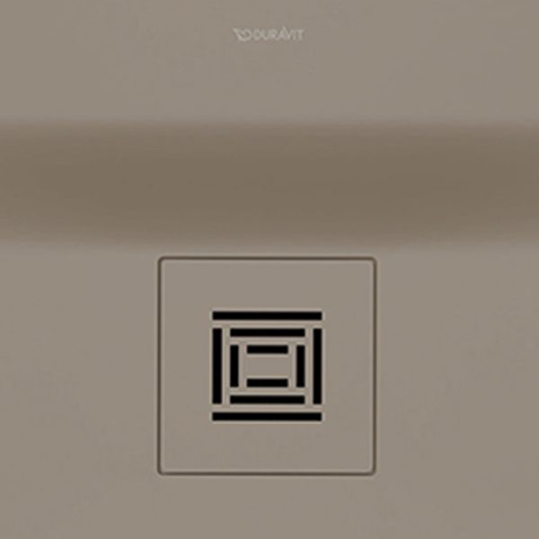 Duravit Sustano 1200 x 1200mm Square Shower Tray   Matt Greige - Image 3