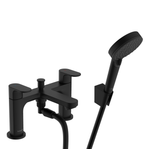 hansgrohe Rebris S Bath Shower Mixer with Kit   Matt Black