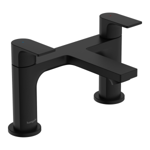 hansgrohe Rebris E Bath Filler   Matt Black