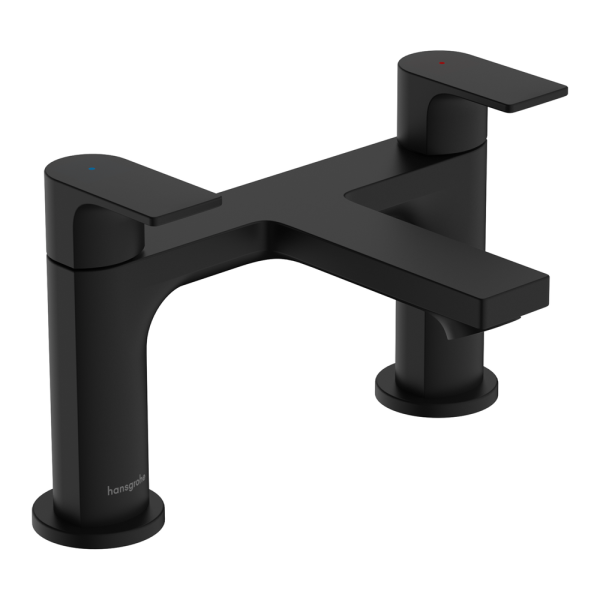 hansgrohe Rebris E Bath Filler   Matt Black