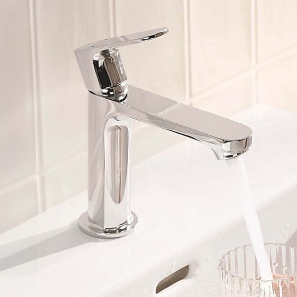 hansgrohe Rebris S Single Lever Basin Mixer 110 with Pop up Waste   Chrome - Image 2