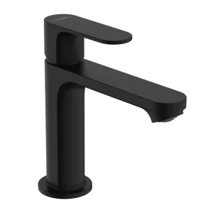 hansgrohe Rebris S CoolStart Single Lever Basin Mixer 110 with Pop up Waste   Matt Black