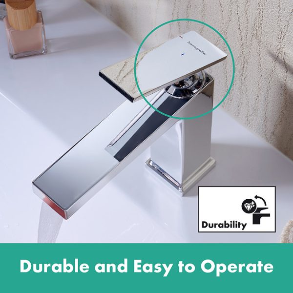 hansgrohe Tecturis E Single Lever Basin Mixer 110 CoolStart EcoSmart+ without Waste   Chrome - Image 5