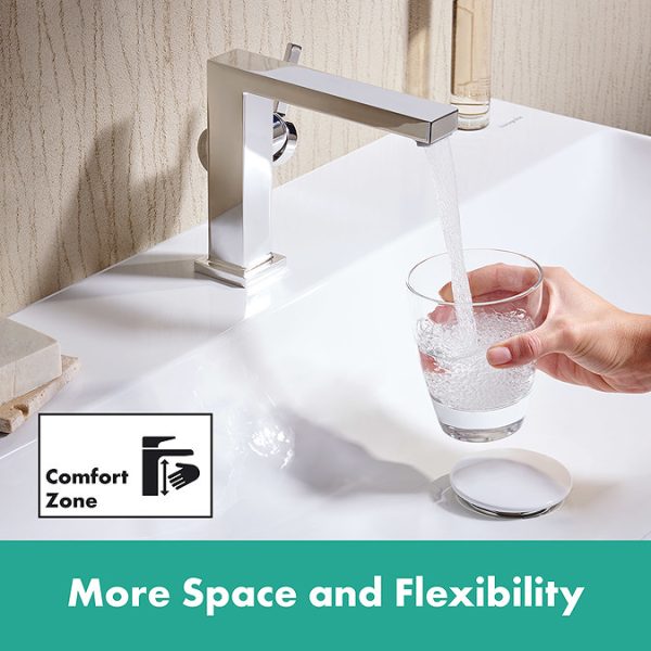 hansgrohe Tecturis E Single Lever Basin Mixer 110 Fine CoolStart EcoSmart+ without Waste   Chrome - Image 2