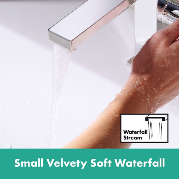 hansgrohe Tecturis E Single Lever Basin Mixer 150 Fine CoolStart EcoSmart+ without Waste   Chrome - Image 4