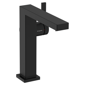 hansgrohe Tecturis E Single Lever Basin Mixer 150 Fine CoolStart EcoSmart+ with Push Open Waste   Matt Black