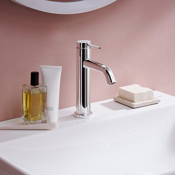 hansgrohe Tecturis S Single Lever Basin Mixer 110 EcoSmart+ without Waste   Chrome - Image 3