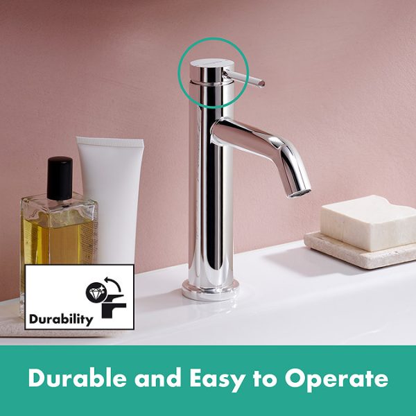 hansgrohe Tecturis S Single Lever Basin Mixer 110 EcoSmart+ without Waste   Chrome - Image 7