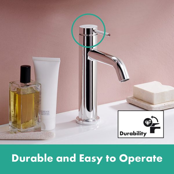 hansgrohe Tecturis S Single Lever Basin Mixer 110 CoolStart EcoSmart+ without Waste   Chrome - Image 8