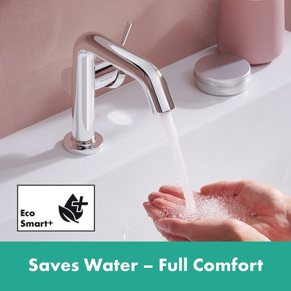 hansgrohe Tecturis S Single Lever Basin Mixer 110 Fine CoolStart EcoSmart+ without Waste   Chrome - Image 5