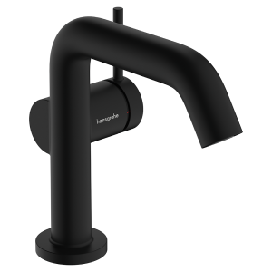 hansgrohe Tecturis S Single Lever Basin Mixer 110 Fine CoolStart EcoSmart+ with Push Open Waste   Matt Black