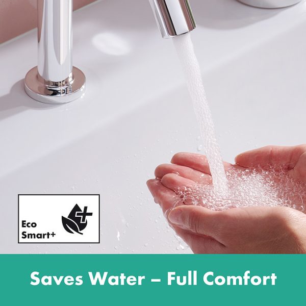 hansgrohe Tecturis S Single Lever Basin Mixer 150 Fine CoolStart EcoSmart+ without Waste   Chrome - Image 4