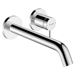 hansgrohe Tecturis S Wall Mounted Single Lever Basin Mixer EcoSmart+ for Concealed Installation with 22.5cm Spout   Chrome