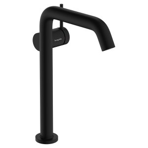 hansgrohe Tecturis S Single Lever Basin Mixer 240 Fine CoolStart EcoSmart+ for Wash Bowls with Push Open Waste Set   Matt Black