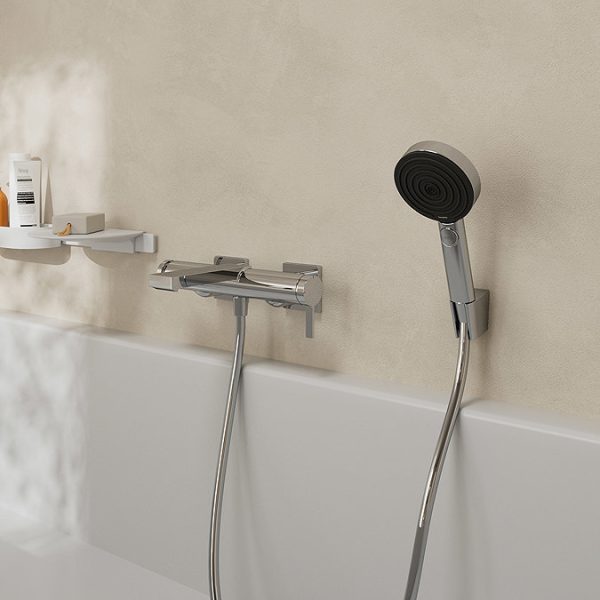 hansgrohe Tecturis E Single Lever Bath Mixer for Exposed Installation   Chrome - Image 3
