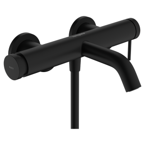 hansgrohe Tecturis S Single Lever Bath Mixer for Exposed Installation   Matt Black