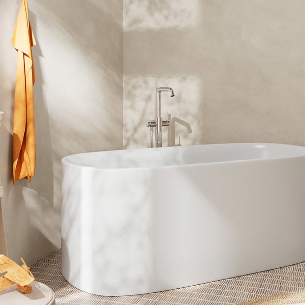 hansgrohe Tecturis S Floor Standing Single Lever Bath Mixer   Chrome - Image 3
