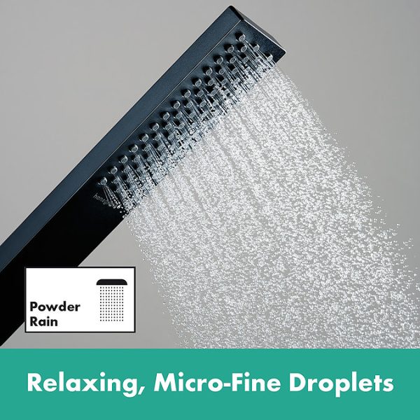 hansgrohe Tecturis E 3 hole Rim Mounted Single Lever Bath Mixer with sBox   Matt Black - Image 4