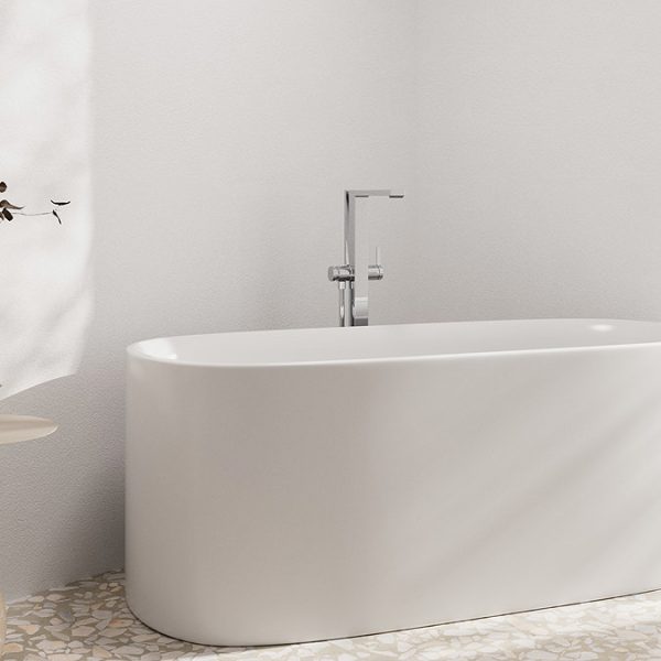 hansgrohe Tecturis E Floor Standing Single Lever Bath Mixer   Chrome - Image 3