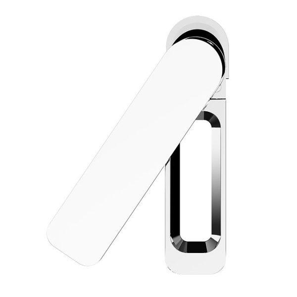 JTP Axel Chrome Single Lever Basin Mixer with Matt White Handle - Image 3