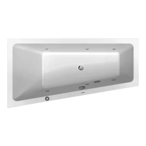 Duravit No.1 Whirltub Trapezoidal Bath + Support Feet (Left Hand)