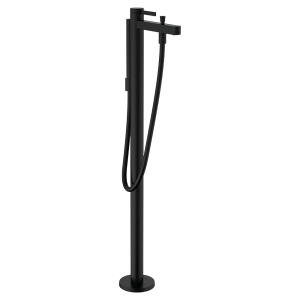 hansgrohe Finoris Single Lever Bath Mixer Floor Standing   Matt Black