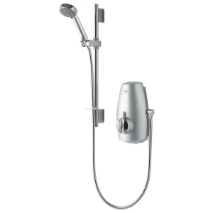 Aqualisa   Aquastream Thermo Power Shower with Adjustable Head   Satin Chrome