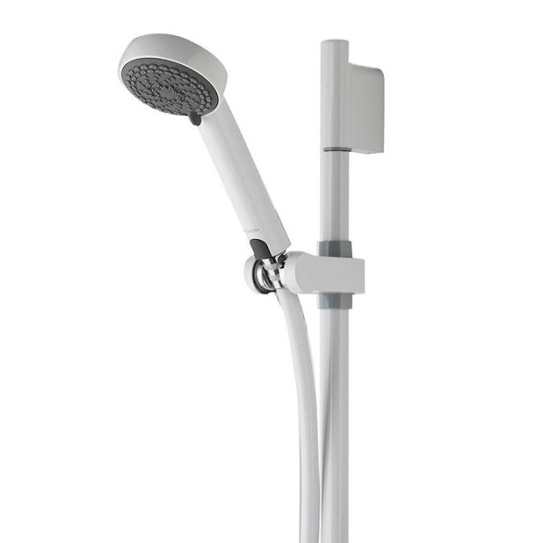 Aqualisa   Aquastream Thermo Power Shower with Adjustable Head   White - Image 2