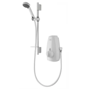 Aqualisa   Aquastream Thermo Power Shower with Adjustable Head   White