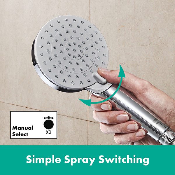 hansgrohe Vernis Blend Showerpipe 200 Thermostatic Bath Shower Mixer - Image 7