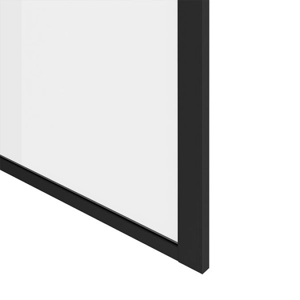 Arezzo 1600 x 800 Wet Room (incl. 900mm Square Matt Black Framed Screen + White Tray) - Image 4