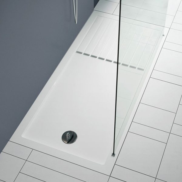 Arezzo 1600 x 800 Wet Room (incl. 900mm Square Matt Black Framed Screen + White Tray) - Image 5