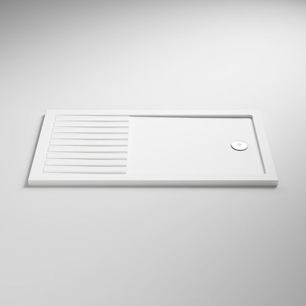 Arezzo 1600 x 800 Wet Room (incl. 900mm Square Matt Black Framed Screen + White Tray) - Image 2