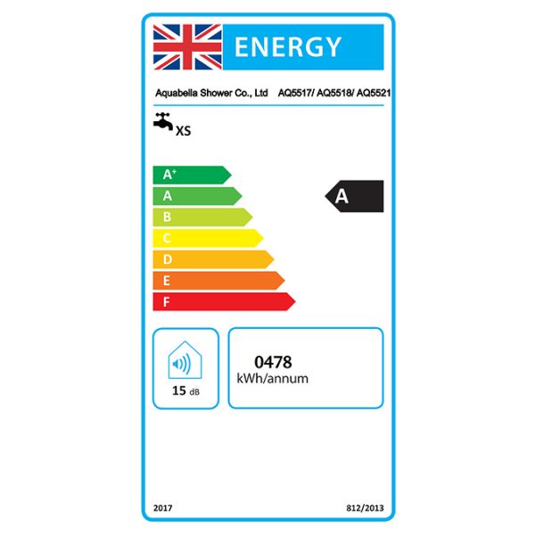 AQUAS AquaMax Flex Manual X Jet 9.5KW White Electric Shower - Image 2