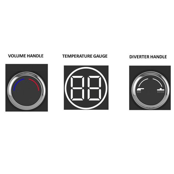 AQUAS Indulge Touch Flex Smart 9.5KW Chrome Electric Shower - Image 3